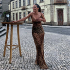 Leopard Sheer Beach Dress
