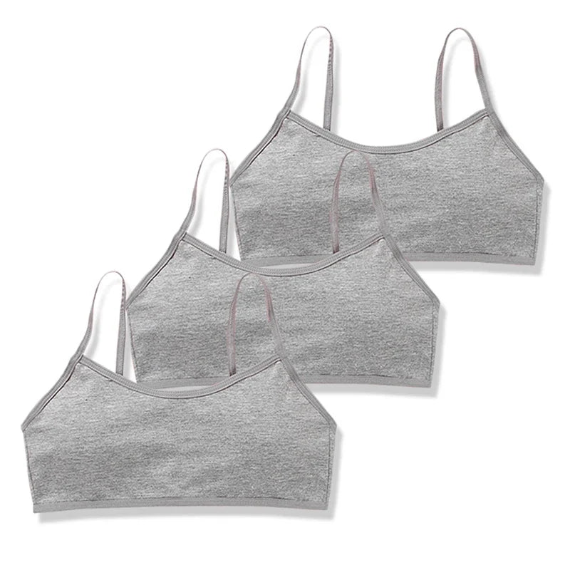 3pc/Lot Kids Cotton Training Bra Girls Teens Underwear for Teenagers Lingerie Underwear 8-15T