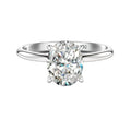 Oval Cut Moissanite Rings S925 Silver