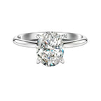 Oval Cut Moissanite Rings S925 Silver