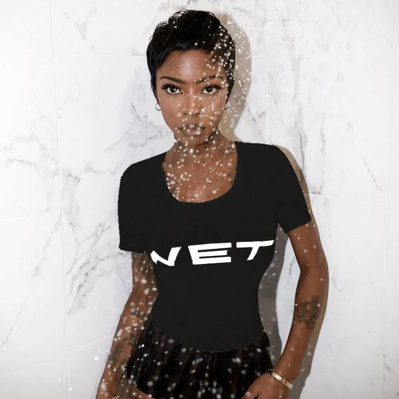 Wet Letter Print Tank