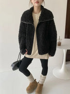 Fake Fleece Coat