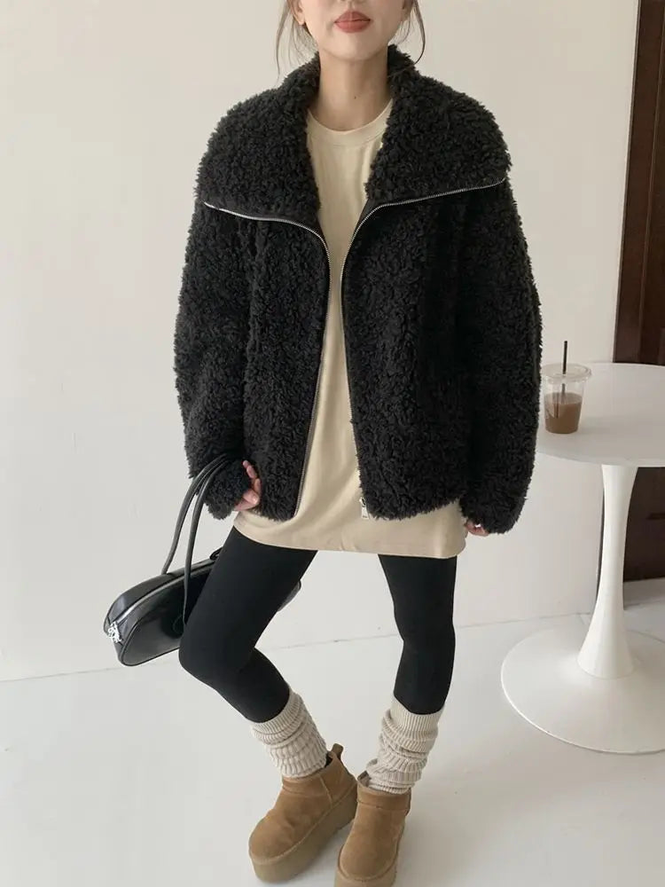 Fake Fleece Coat