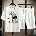 Cat Print Shirt Set