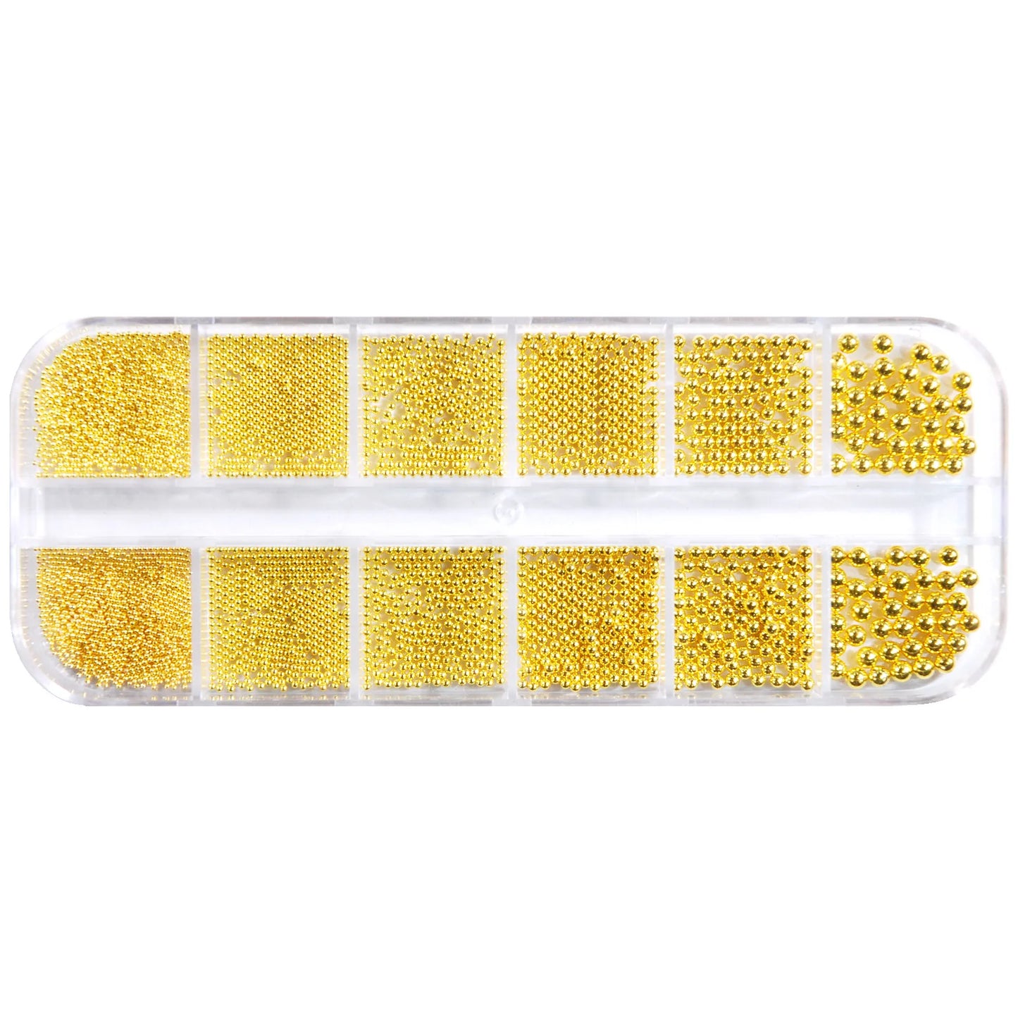 Gold/Silver Stainless Steel Nail Art Beads 3D Mini Alloy Caviar Ball Nail Charm Metal Micro Caviars DIY Nails Jewelry Accessorie