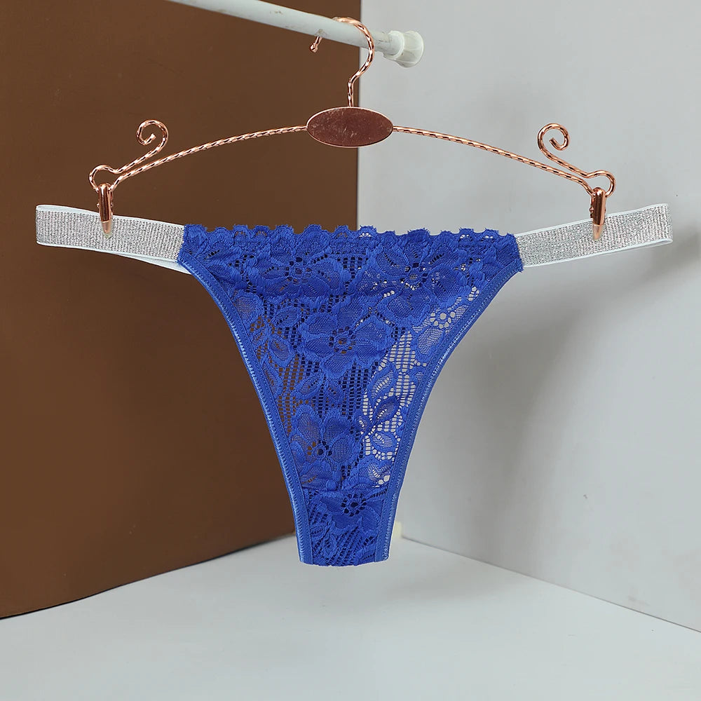 Women Floral Hollow Out Lace Panty Women's Sexy Lace Panties Low-Waist Briefs Sexy Perspective Intimate Female Underpants