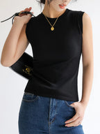 Round Neck Basic Sleeveless Tank