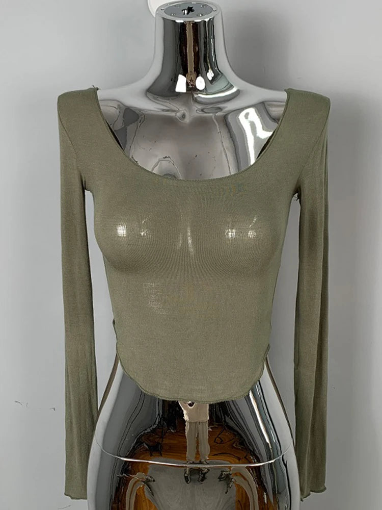 O-neck Solid Tee