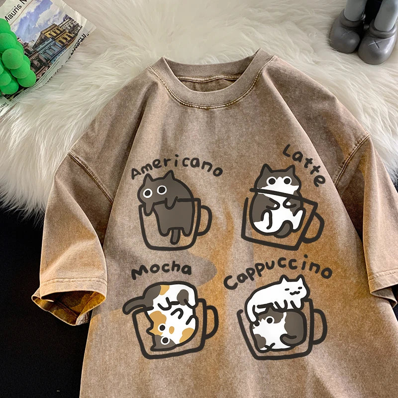 Cat Coffee Tee