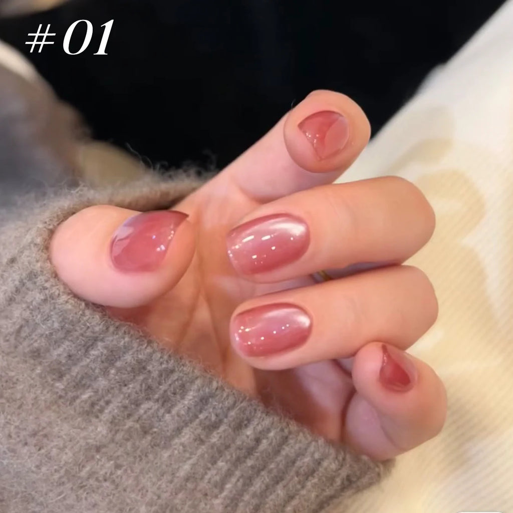 12ml 1-21pcs Brown Gold Cat Eye Gel Nail Polish