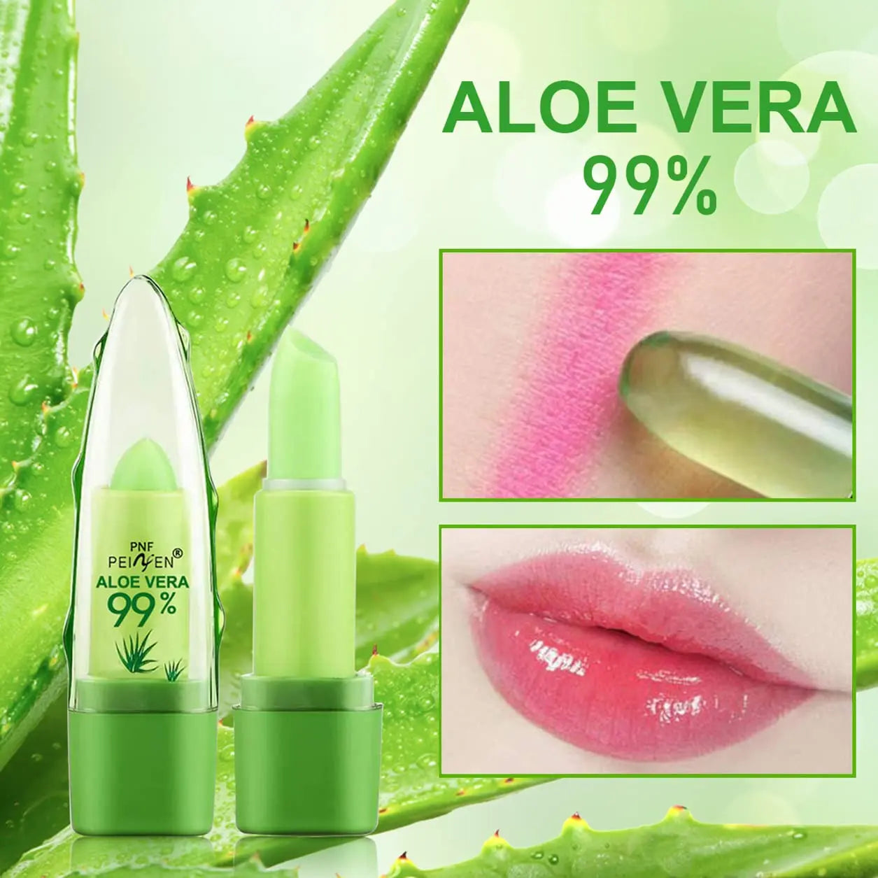 2pcs Aloe Vera Lipstick