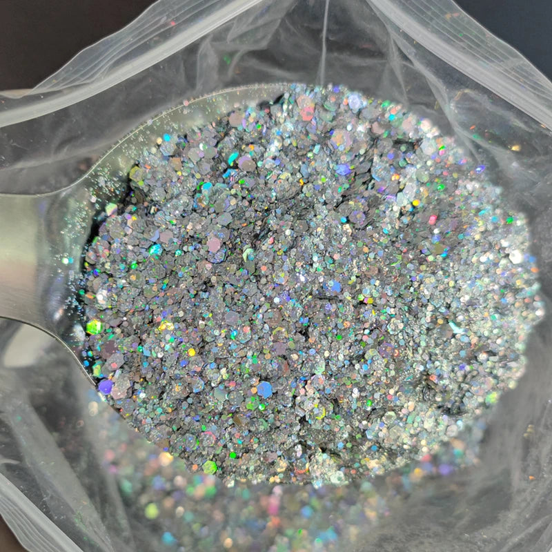 1KG Wholesale Mixed Size Holographic Nails Sequins Manicure Glitter Flakes Paillettes Nail Art Decorations Body/Face Glitter