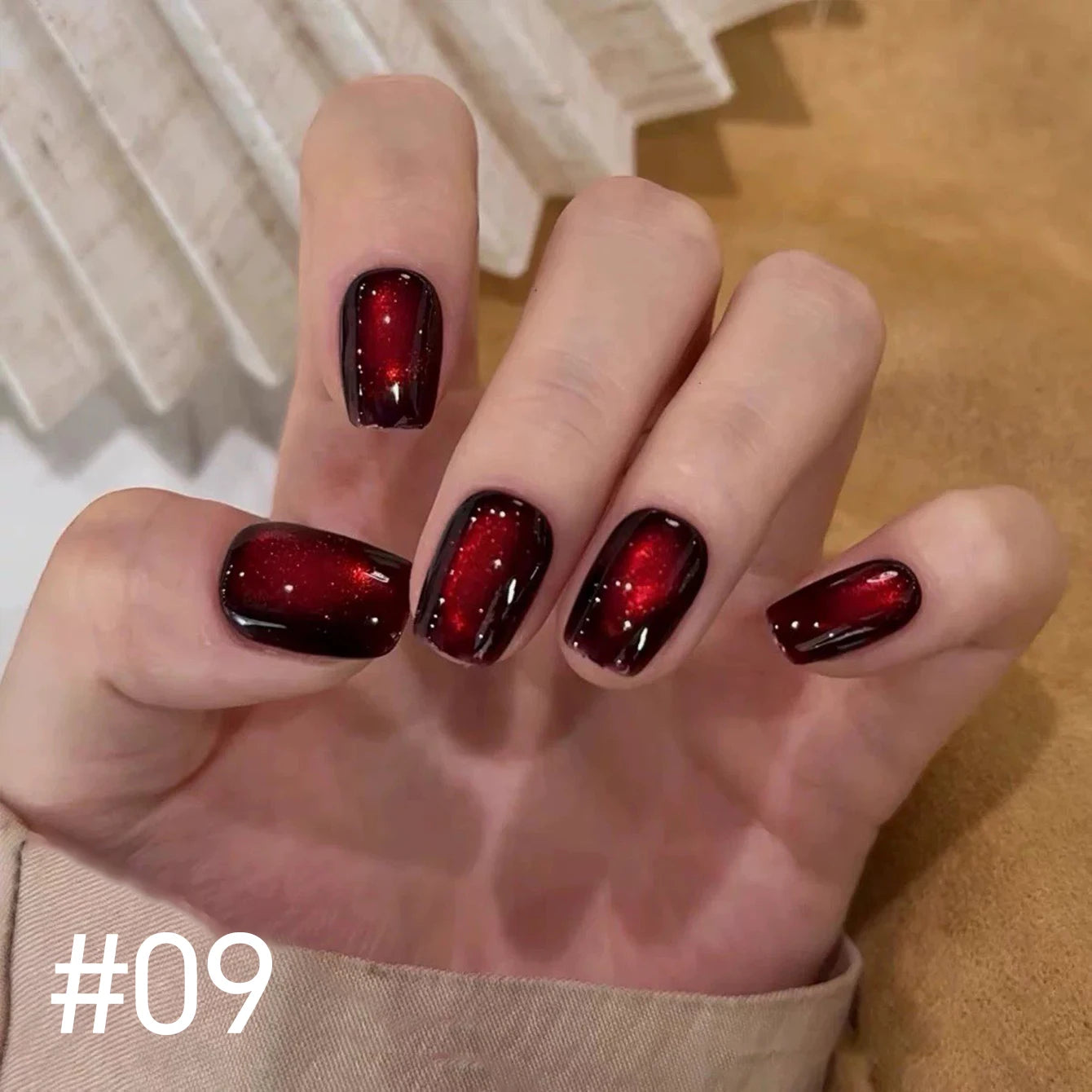 12ml 1-21pcs Brown Gold Cat Eye Gel Nail Polish