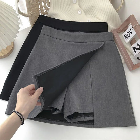 Irregular A-Line High Waist Skirt