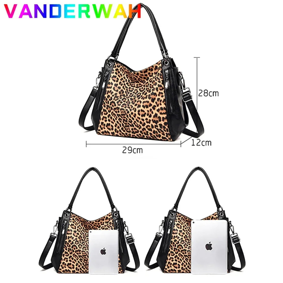 Leopard Shoulder Tote