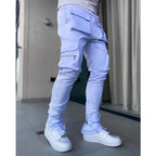 Reflective Straight Sports Casual Trousers