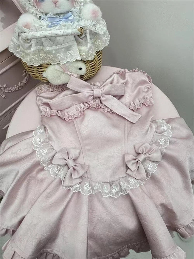 Bow Print A-line Dress