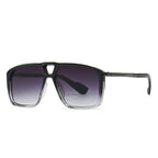 SHAUNA Retro Double Bridges Pilot Sunglasses
