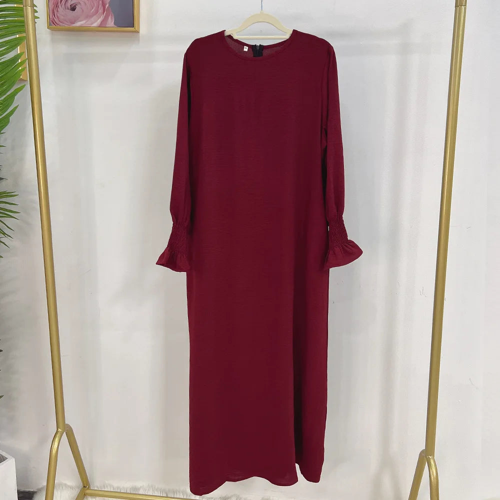 Loose-Fit Plain Abaya