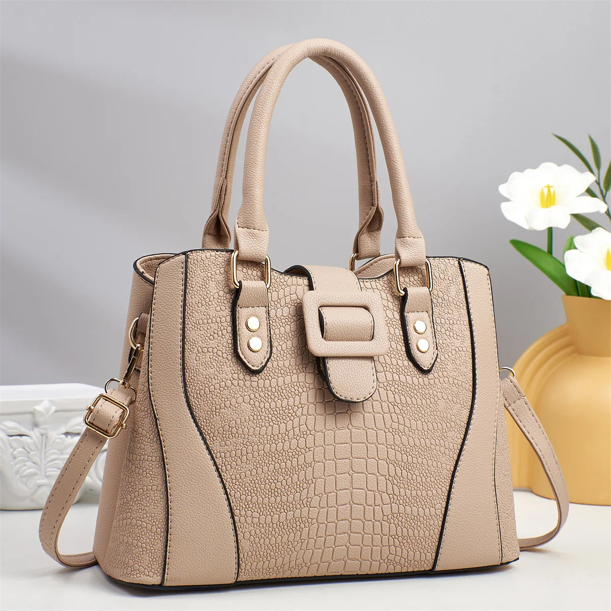 Alligator Pattern Handbag