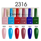 CANNI Nail Gel Polish Set Upgraded HEMA FREE Summer Nails Smooth Texture Ultra Gloss Top Coat Pigmented Gel Soak off UV LED Gel