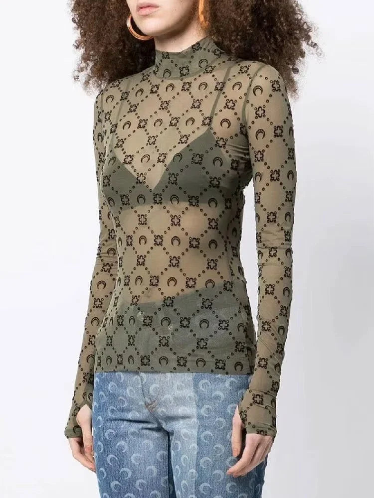 Pullover Mesh T-Shirt
