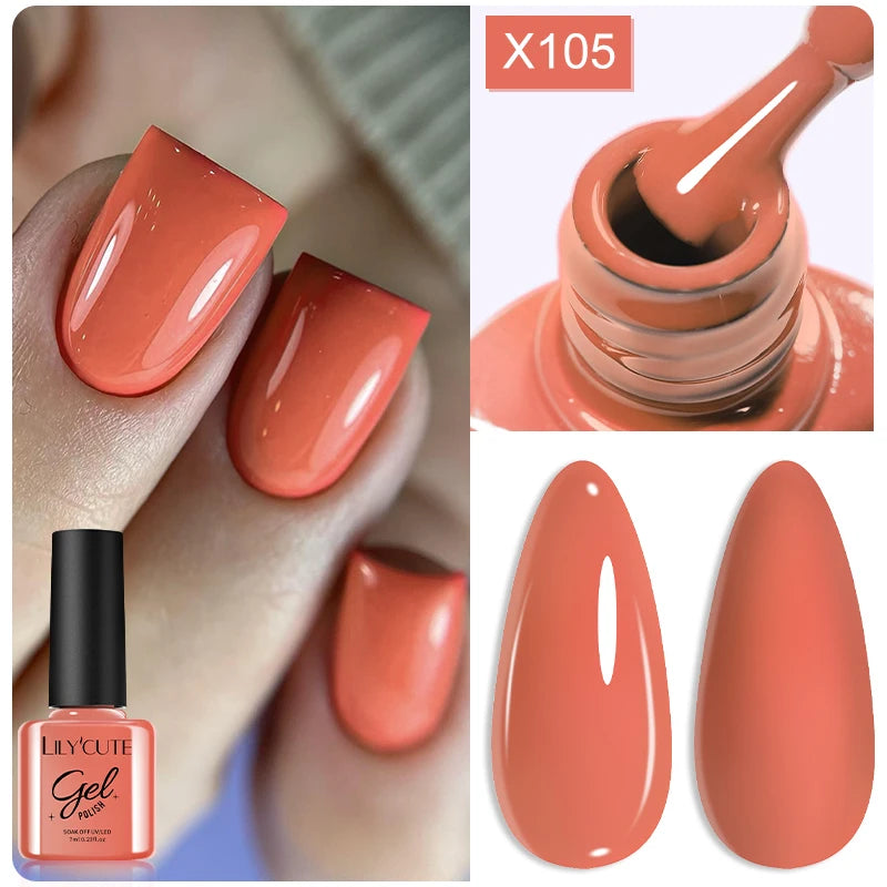 LILYCUTE 8ml Pink Dried Flower Gel Nail Polish Natural Flower Fairy Nail Art Gel Soak Off UV LED Painting Varnish For Nails DIY
