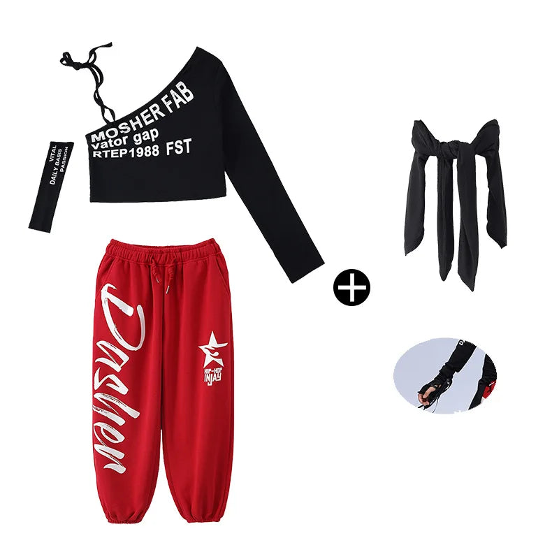 Off Shoulder Crop Top Jogger Pants Set