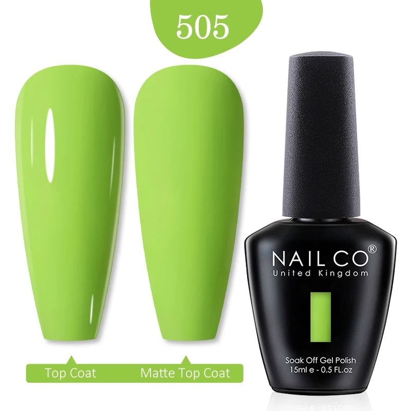 NAILCO 15ml Nail Gel Polish Winter Nude Colors Hybrid Gel Varnish Manicure UV Gel Nail Polish Primer Top Base Coat LED Nails Art