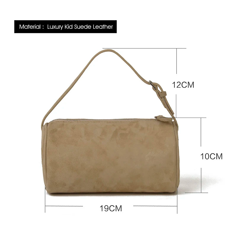 Suede Handbag