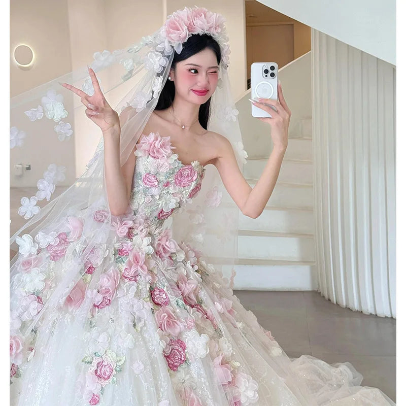Flowers Corset Dress