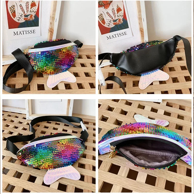 Kids Sequin Mermaid Fanny Pack