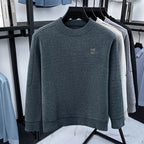 Round Neck Loose Casual Solid Color Knitted Base Sweater