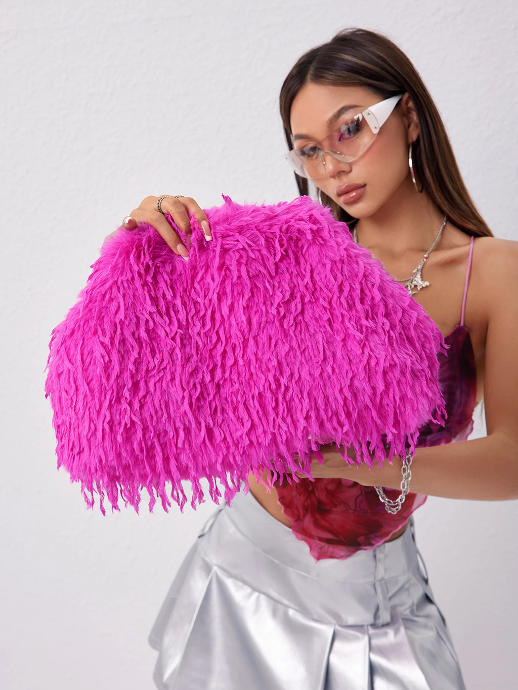Fuzz Clutch Bag