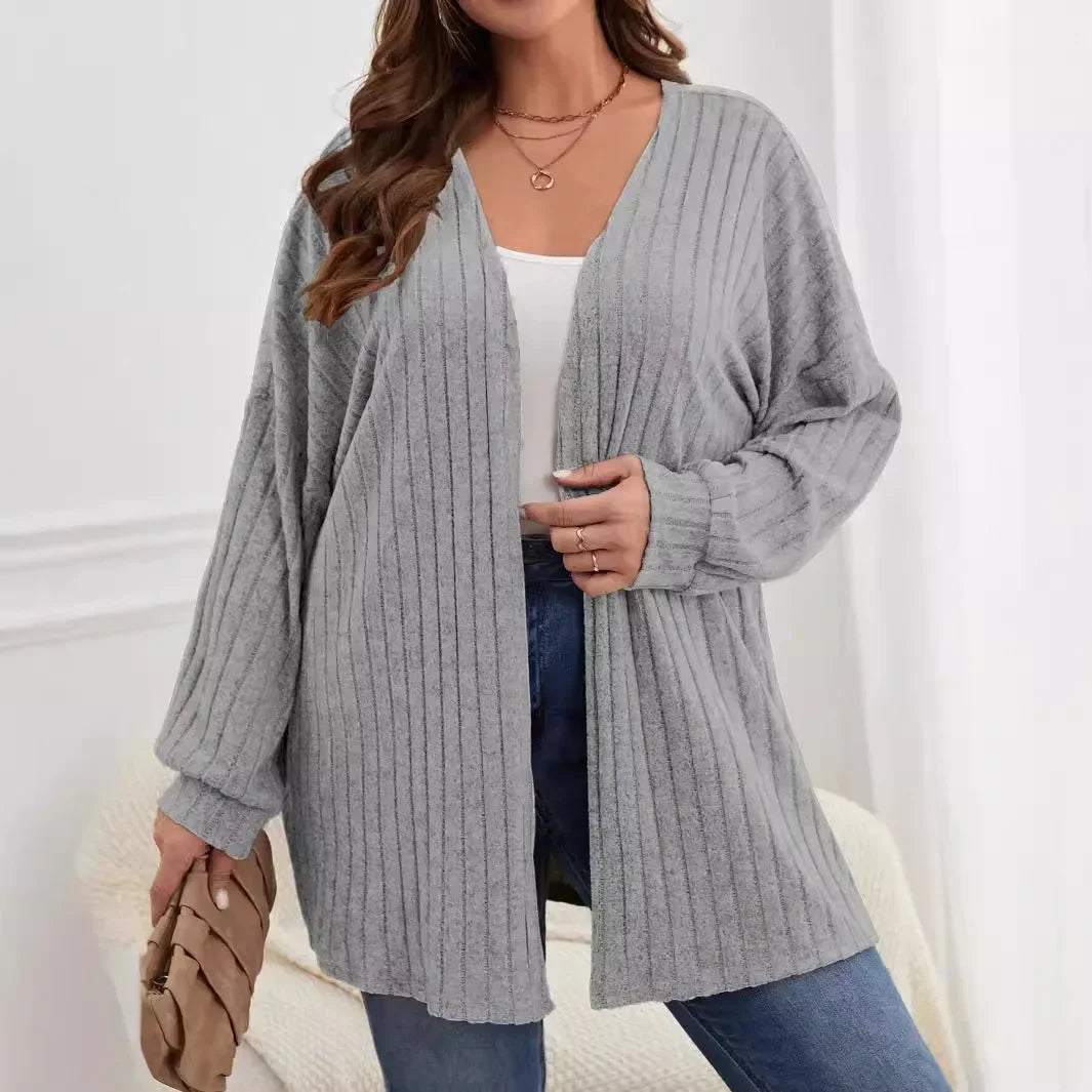 Solid Color Loose Cardigan