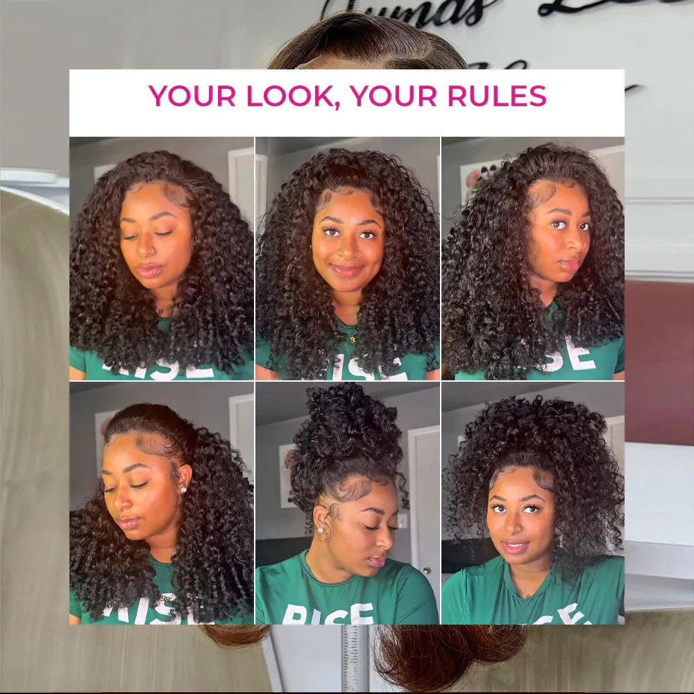 Burmese Curly Half Wig