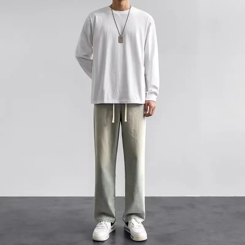Loose Denim Wide Leg Pants