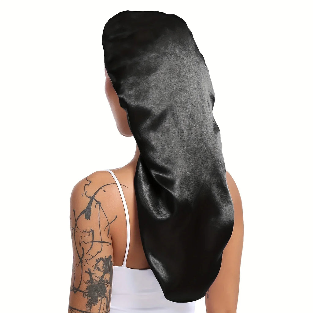 Extra Large Long Satin Sleep Bonnet