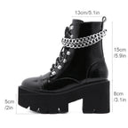 Gdgydh Chunky Heel Platform Boots