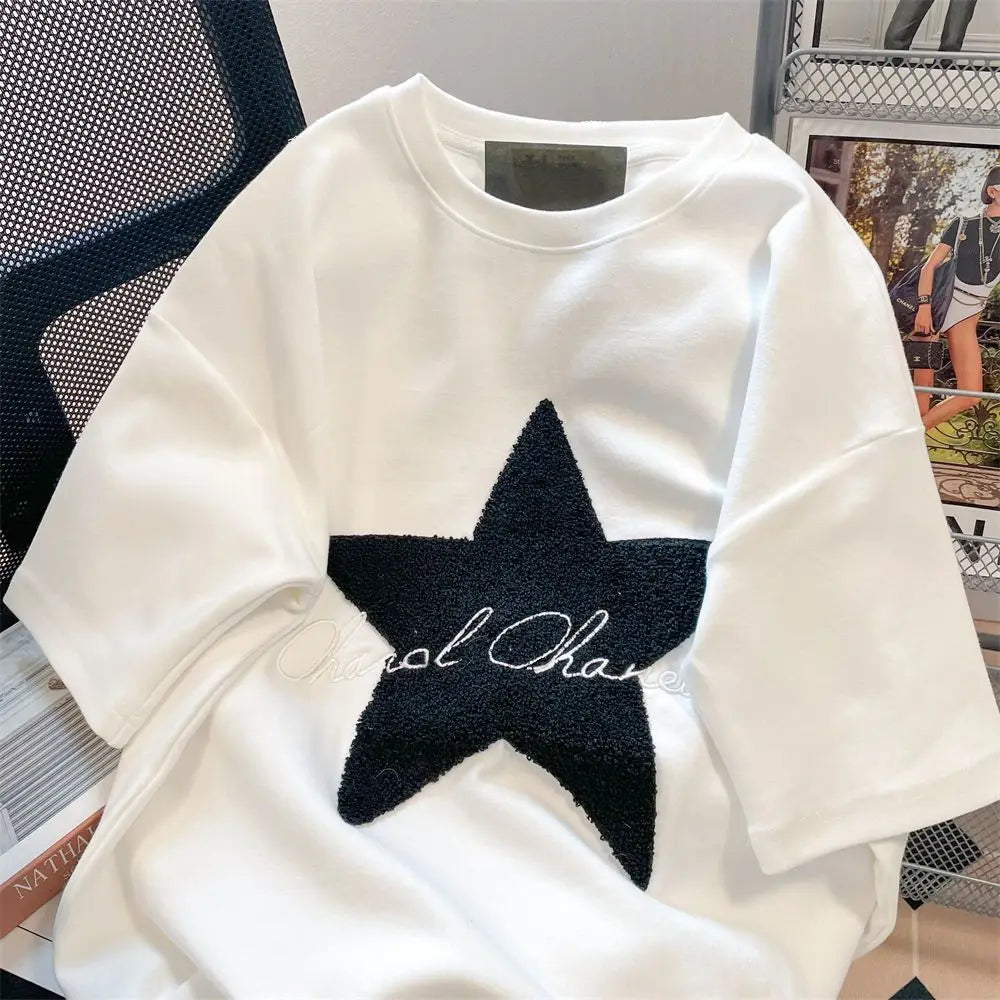 Embroidered Short-Sleeved Tee