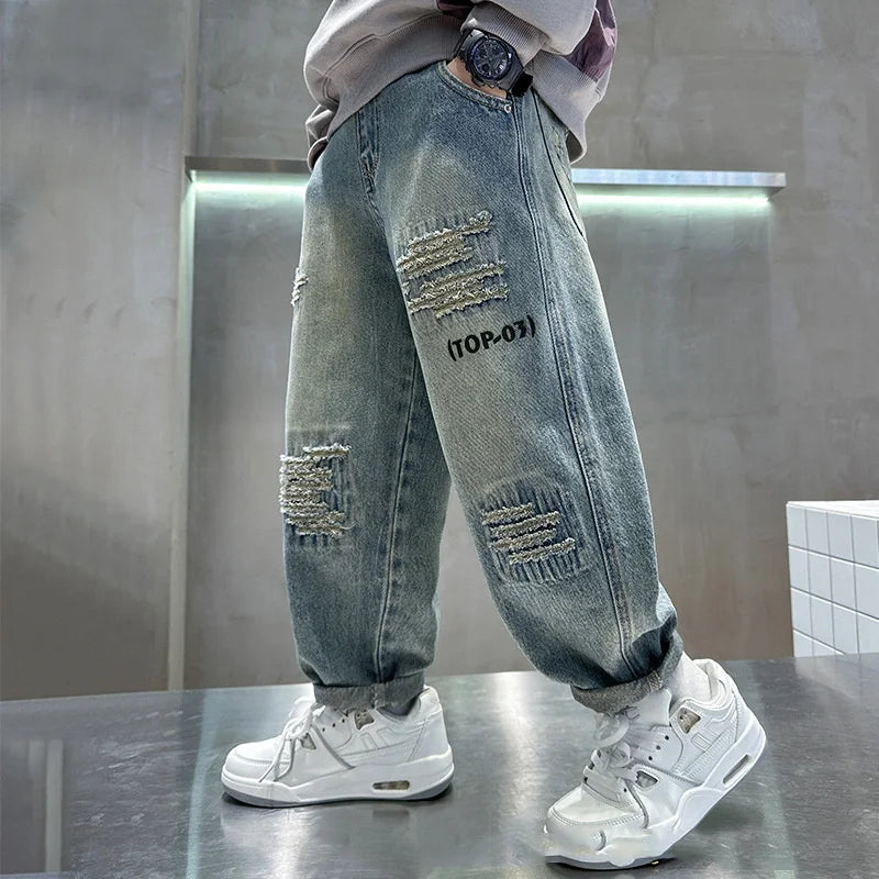 Denim Loose Pants