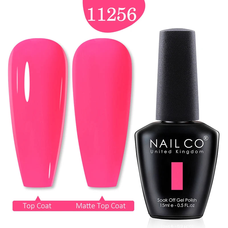 NAILCO 15ml Nail Gel Polish Winter Nude Colors Hybrid Gel Varnish Manicure UV Gel Nail Polish Primer Top Base Coat LED Nails Art