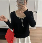 Lace Round Neck T-Shirt