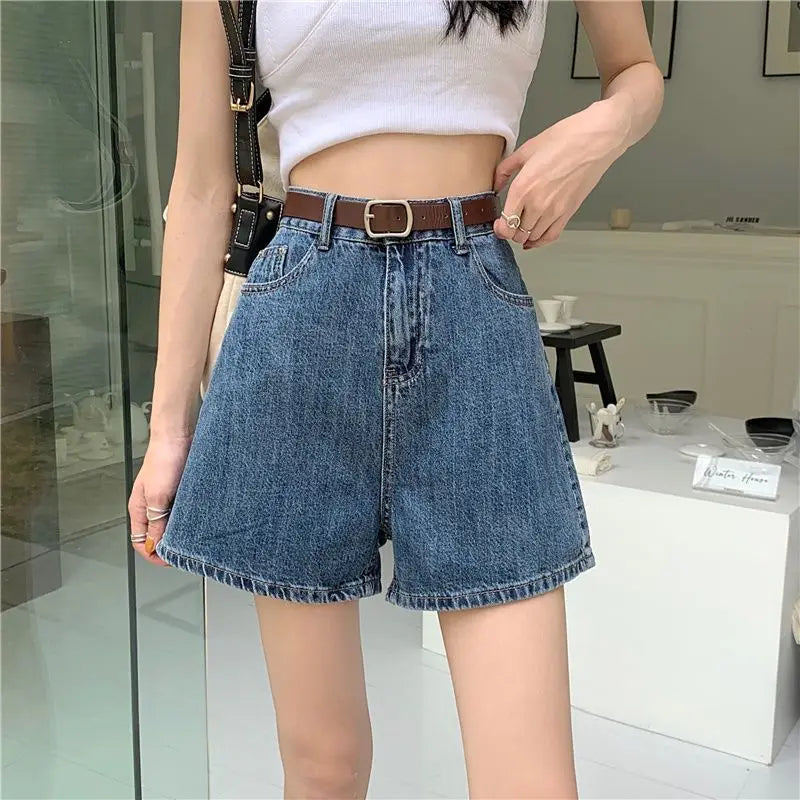 Blue Denim Shorts