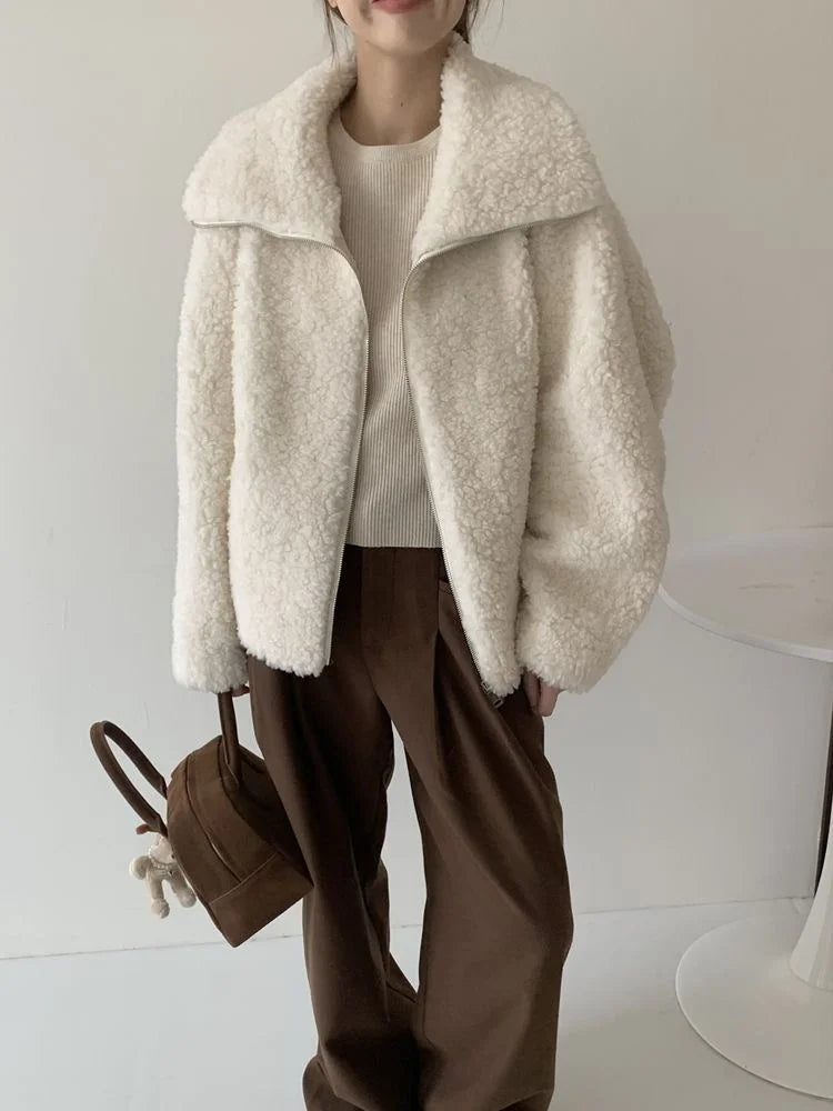 Fake Fleece Coat