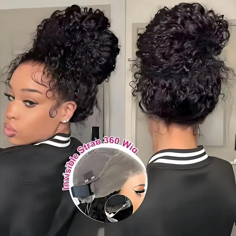 Kinky Straight 360 HD Lace Frontal Wig