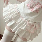 Wave Point Printing Mini Skirt