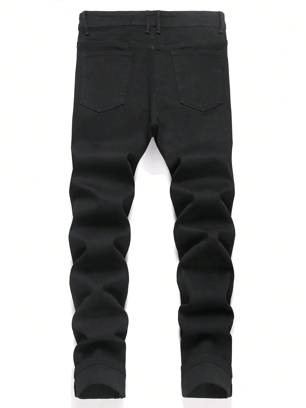 Rhinestone Embellished Black Stretch Skinny Jeans