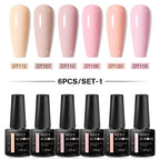 6Pcs Gel Nail Polish Set