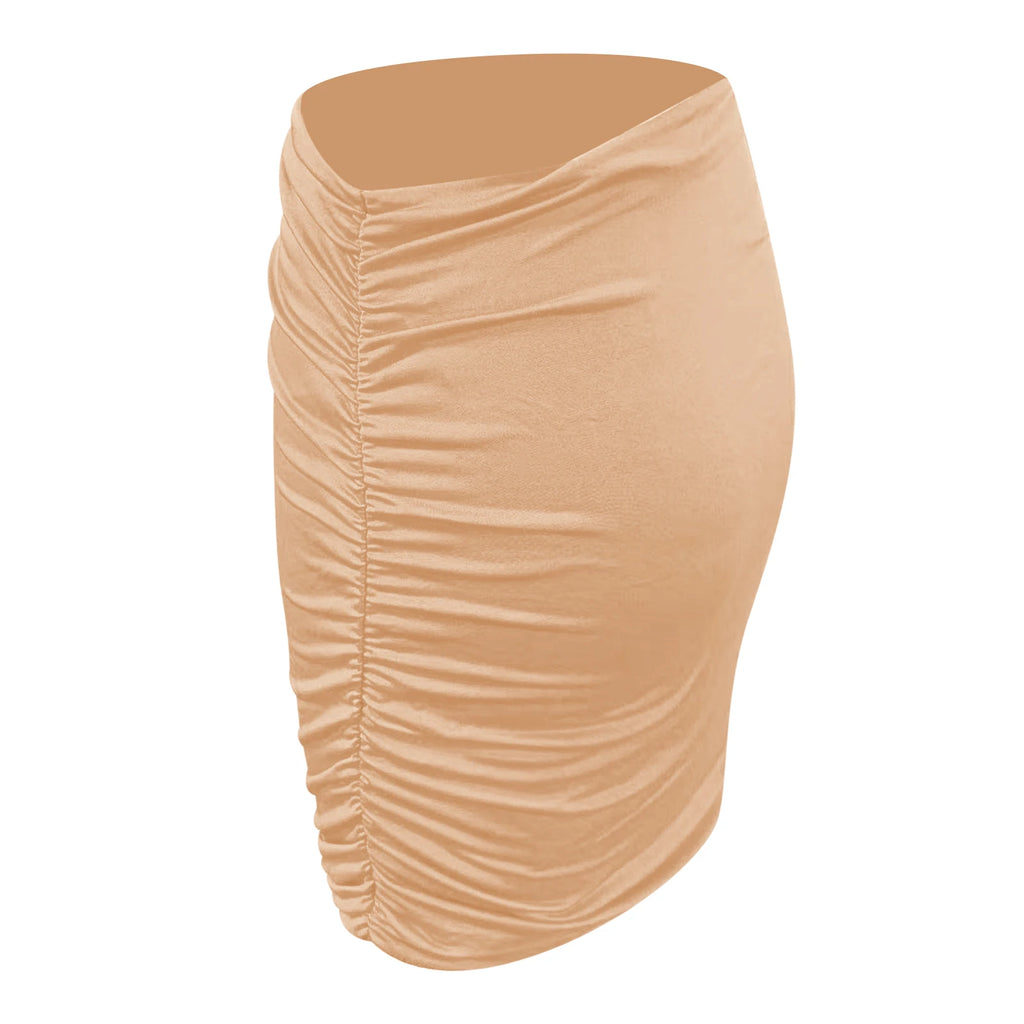 Summer Short Elastic Pleated Skirt